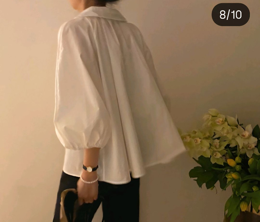 로즈베이 베라 겹카라 블라우스--7