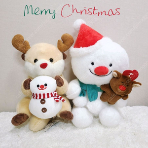 세트 크리스마스 스노우맨 인형 루돌프랏코상 인형