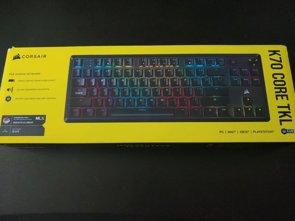 커세어 K70 RGB CORE TKL 적축 이미지