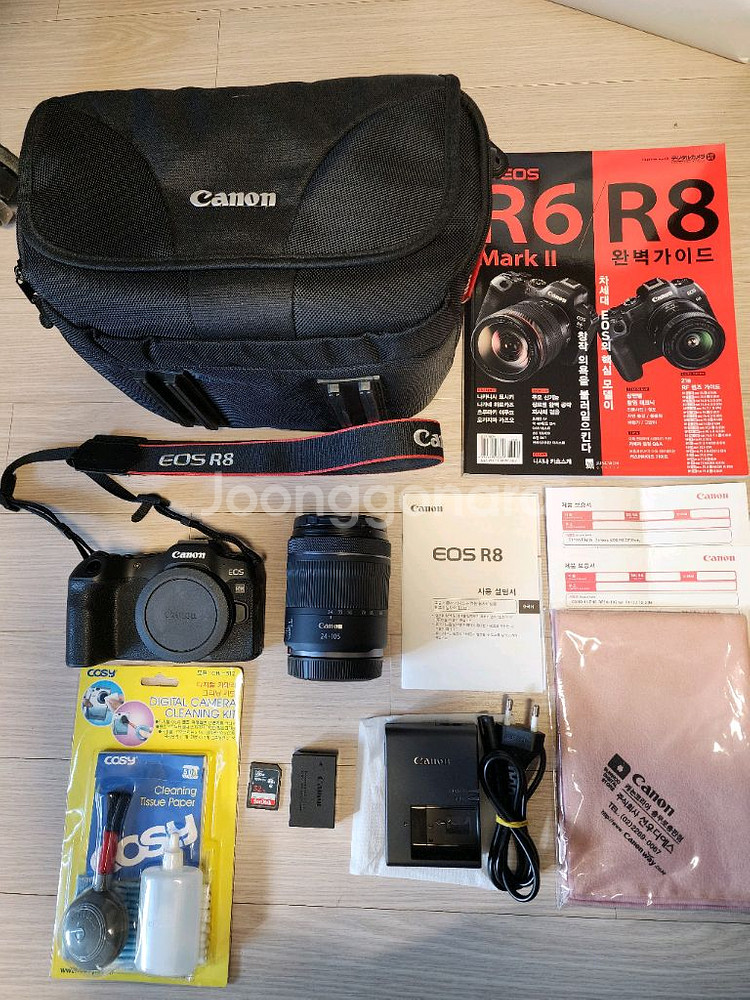 캐논코리아 정품 eos r8 바디와 RF24-105mm f4-7.1 is stm 렌즈 보증남은 a급 제품 판매합니다--0