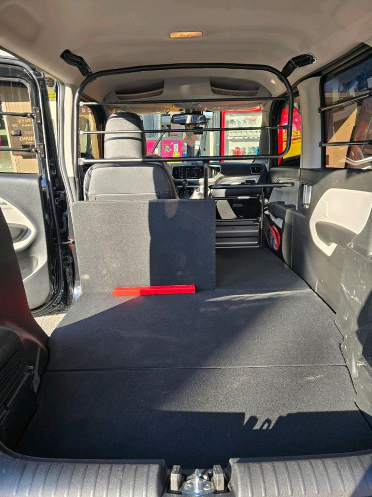 기아 레이 1인승 밴 튜닝차량 판매합니다 검정색 이미지