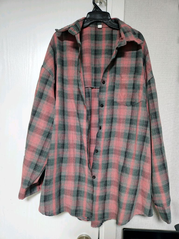 핑크체크루즈핏남방--0