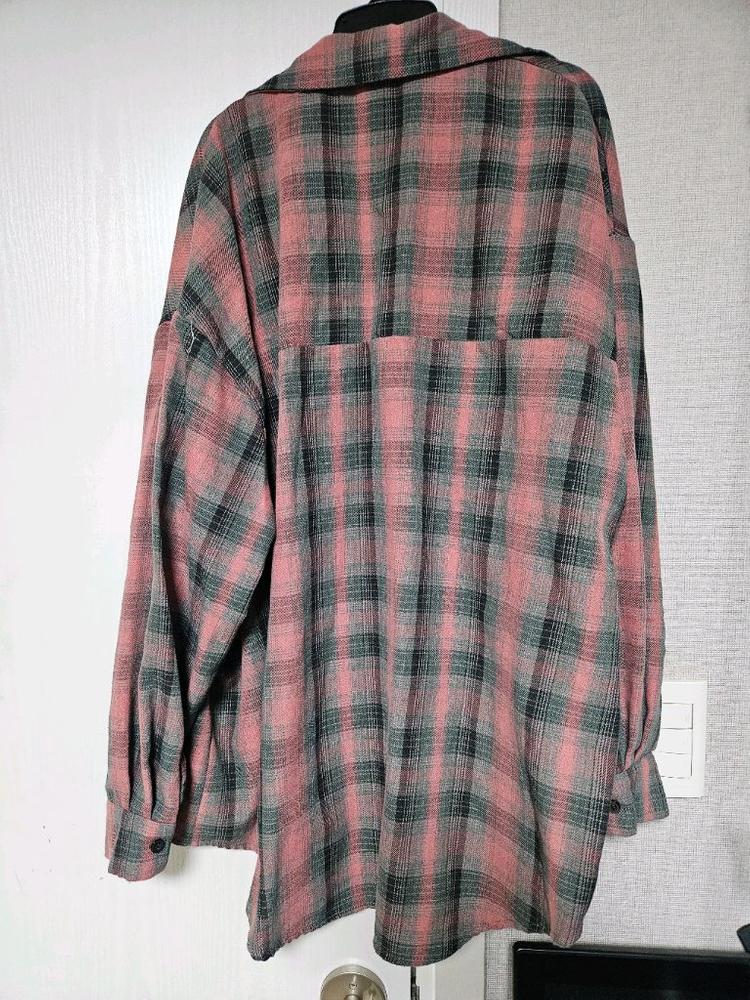 핑크체크루즈핏남방--6