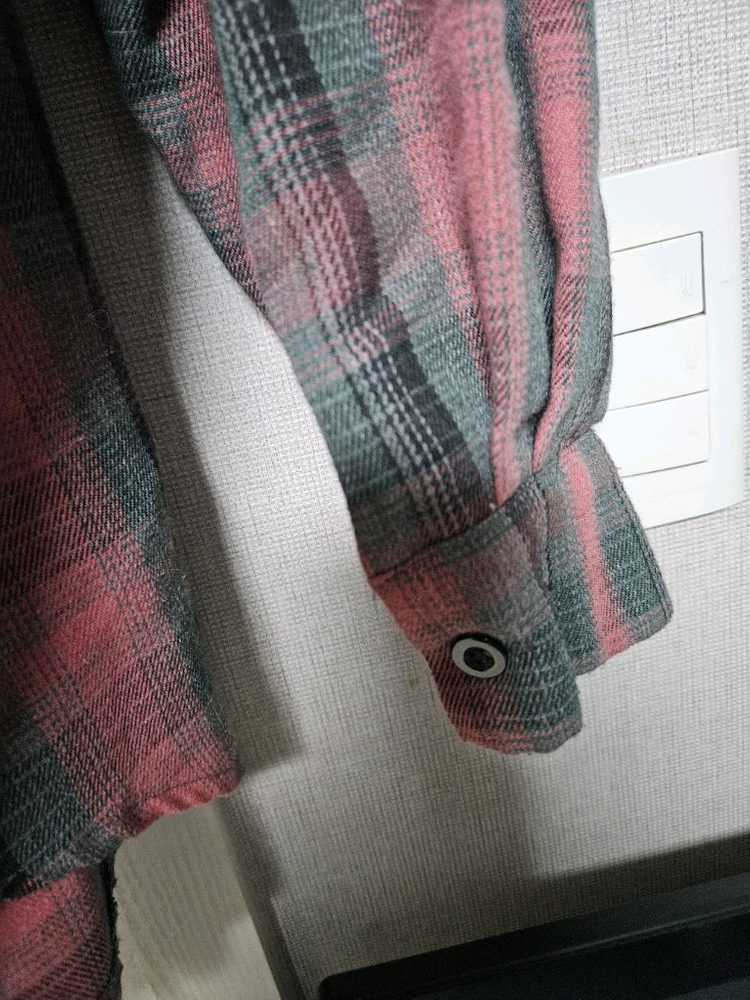 핑크체크루즈핏남방--8