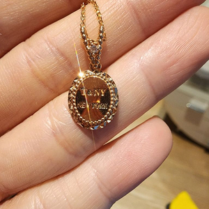 14k 로즈 골드 목걸이