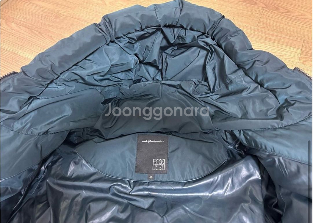 새상품급 에고이스트 빅 후드 중기장 패딩 여 66--4