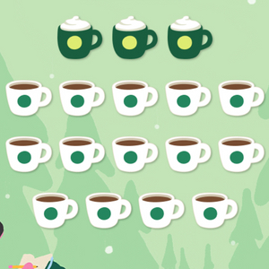 스타벅스 프리퀀시 미션4, 일반44개 팔아요