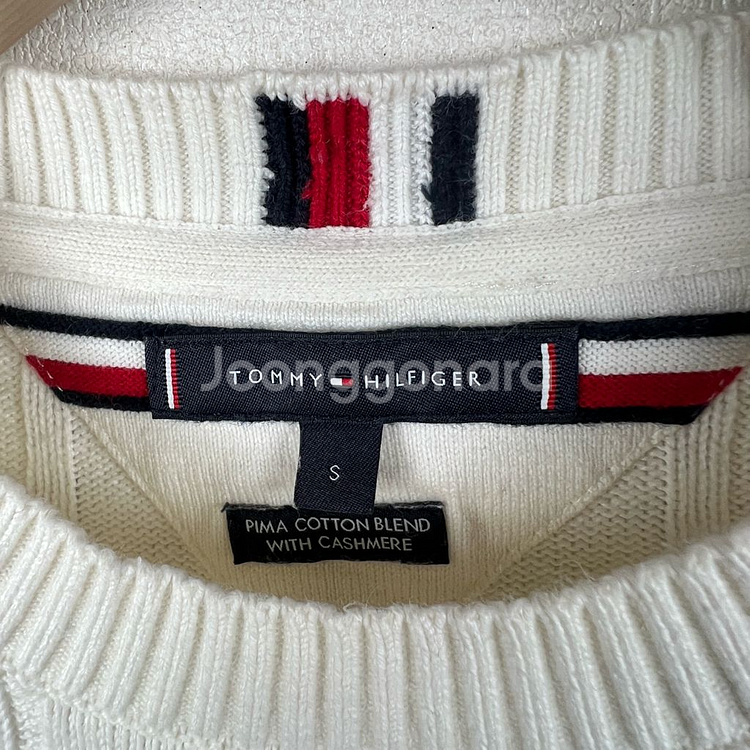 타미힐피거 여성 PIMA코튼 케이블 니트 스웨터 S--2