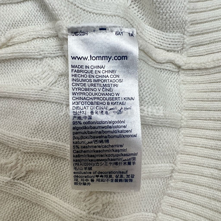 타미힐피거 여성 PIMA코튼 케이블 니트 스웨터 S--5