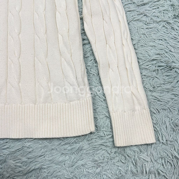 타미힐피거 여성 PIMA코튼 케이블 니트 스웨터 S--4