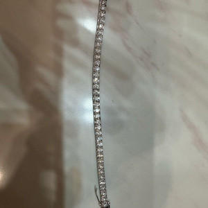 14K 백금 2돈 다미아니 테니스 팔찌 제작 판매