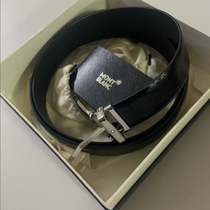 몽블랑 가죽벨트 블랙 새제품 이미지