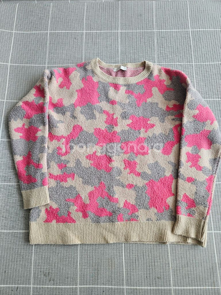 무자크 핑크 니트 프리사이즈--0