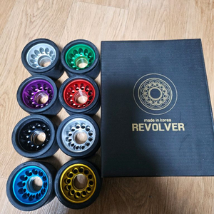 리볼버 롤러스케이트 바퀴 세트