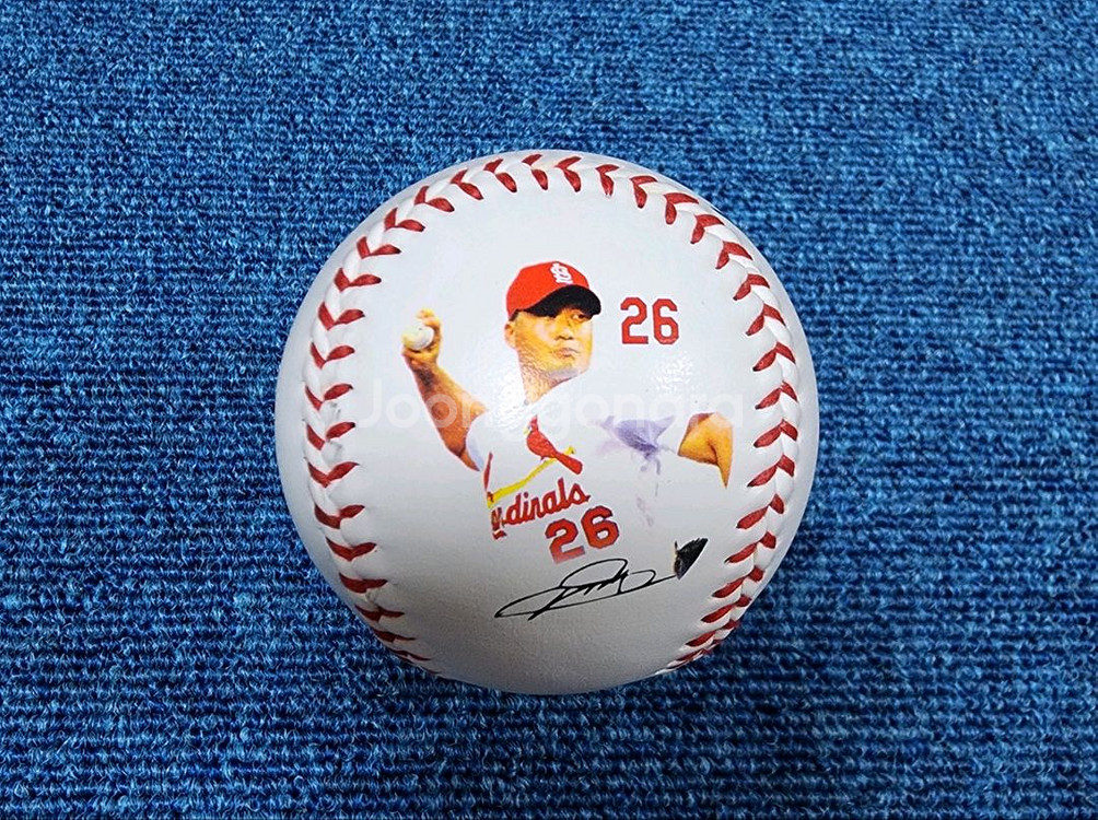 오승환선수 MLB 로링스 포토 친필싸인볼--0