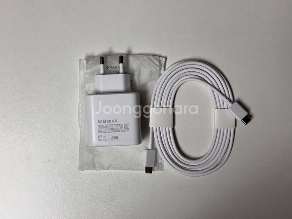 삼성정품 45W PD 충전기 삼성정품1.8M c to c 케이블--2