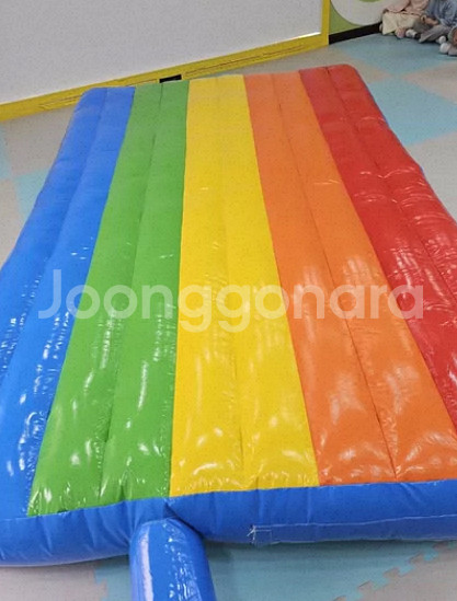 레인보우 5x2 에어매트 에어바운스--0