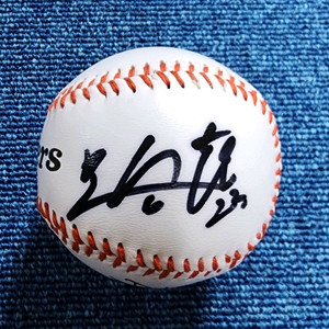 오승환선수 NPB 한신타이거즈 로고볼 친필싸인볼