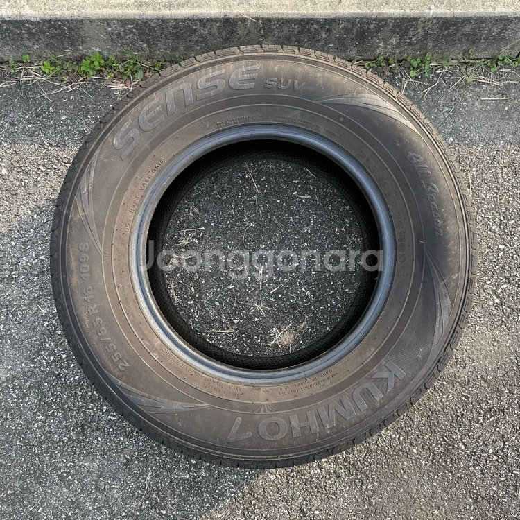 중고타이어 금호 센스 255/65/R16--5