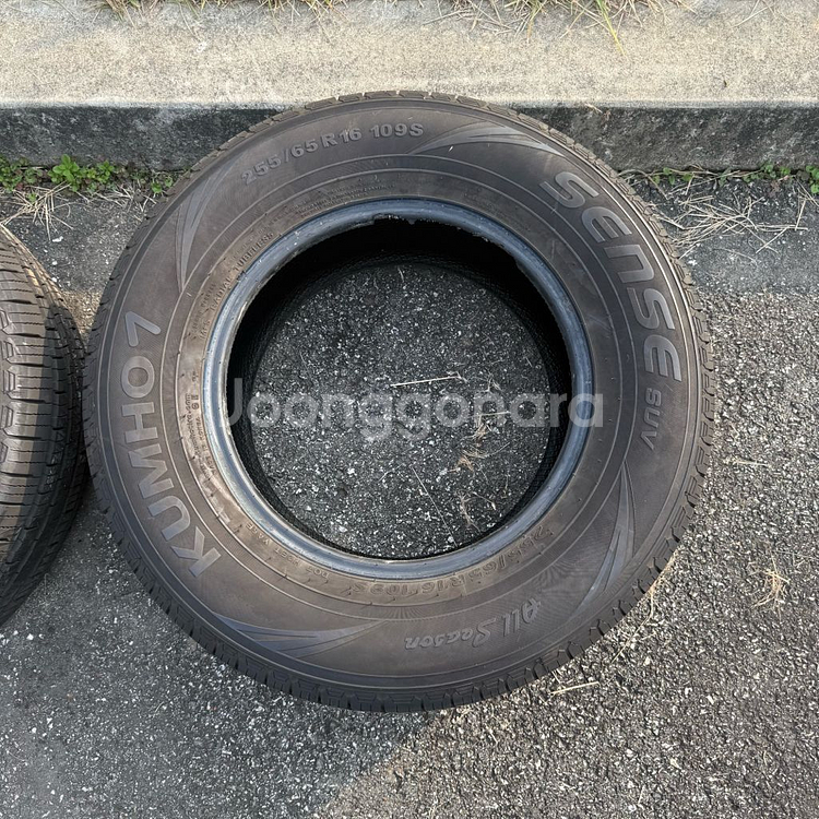 중고타이어 금호 센스 255/65/R16--3