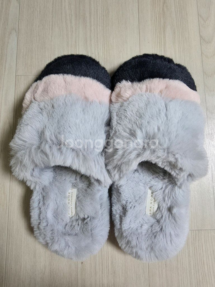 자라홈 털 슬리퍼--0