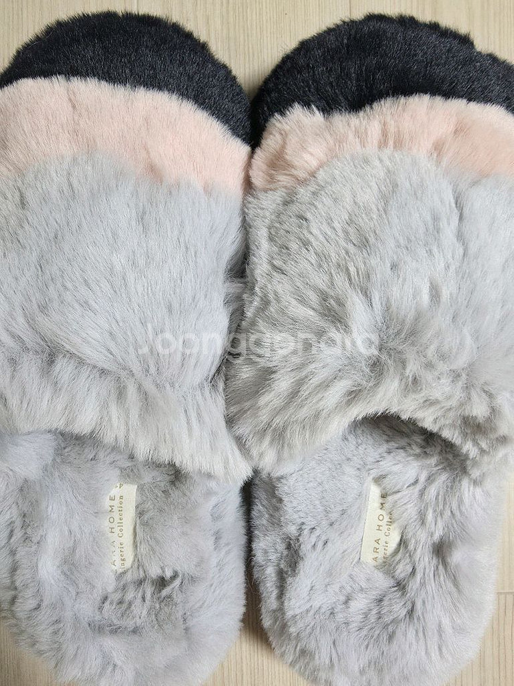 자라홈 털 슬리퍼--1