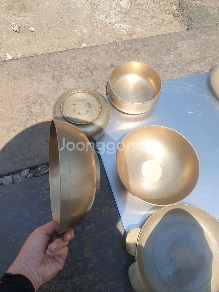 방짜유기 냉면그릇 전골그릇--2