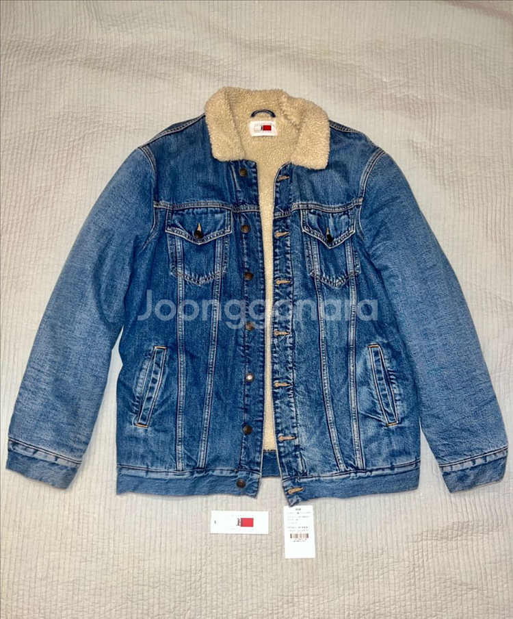 타미힐피거와 루이스 해밀턴 콜라보 쉐르파 데님 자켓--0