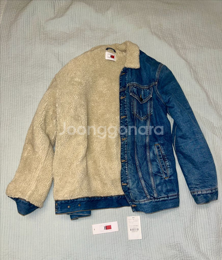 타미힐피거와 루이스 해밀턴 콜라보 쉐르파 데님 자켓--3