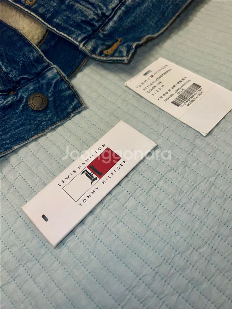타미힐피거와 루이스 해밀턴 콜라보 쉐르파 데님 자켓--6