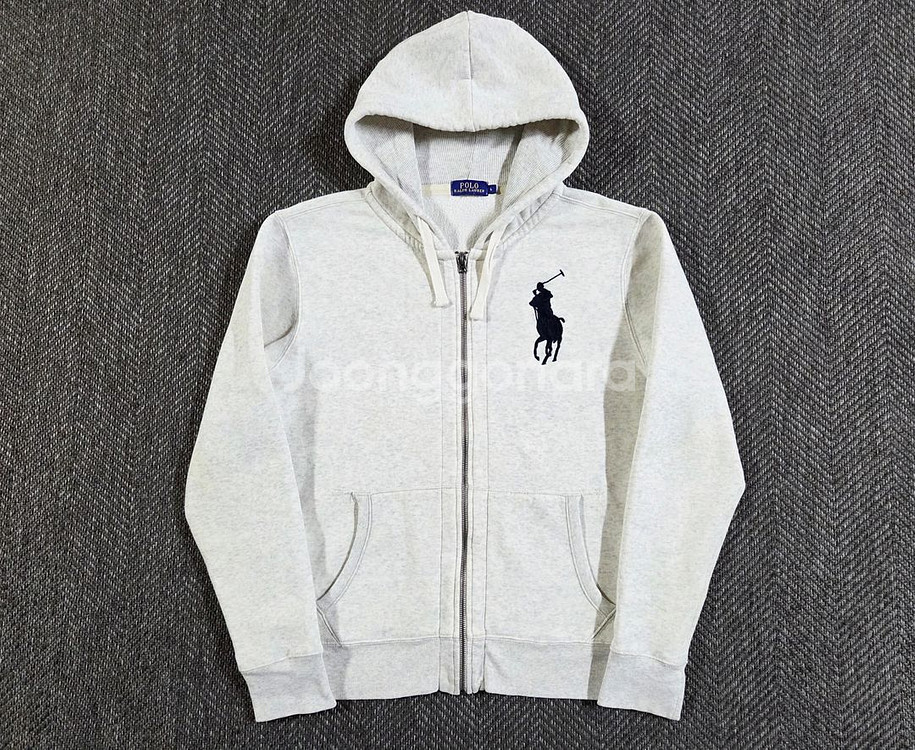 폴로 랄프로렌 아이보리 화이트 빅포니 후드집업--0
