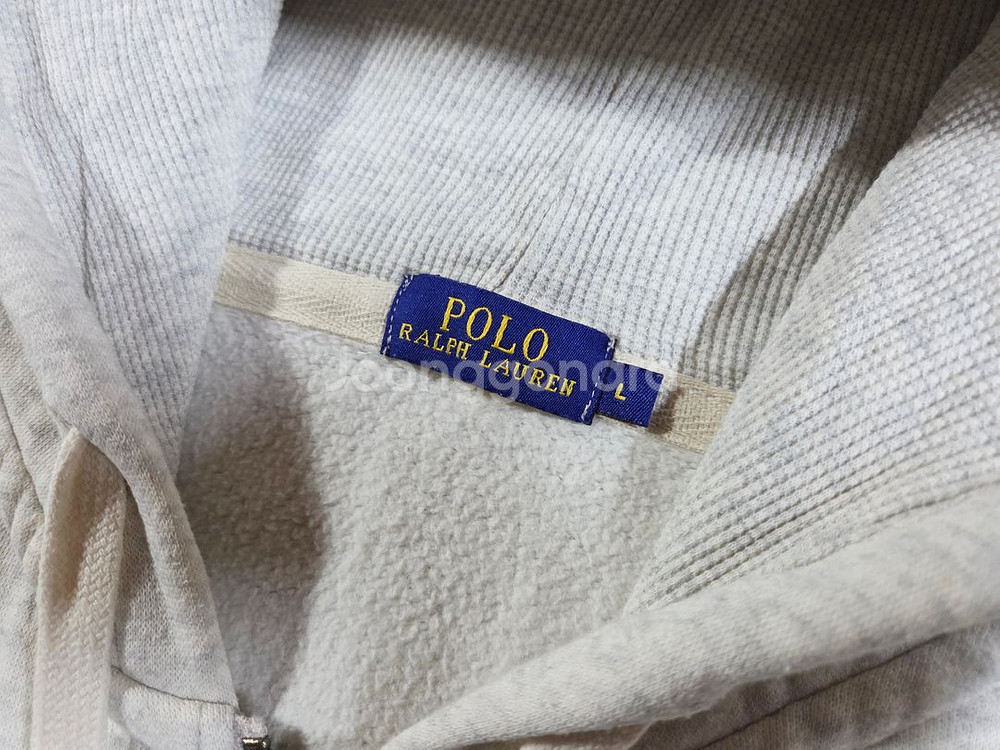 폴로 랄프로렌 아이보리 화이트 빅포니 후드집업--3