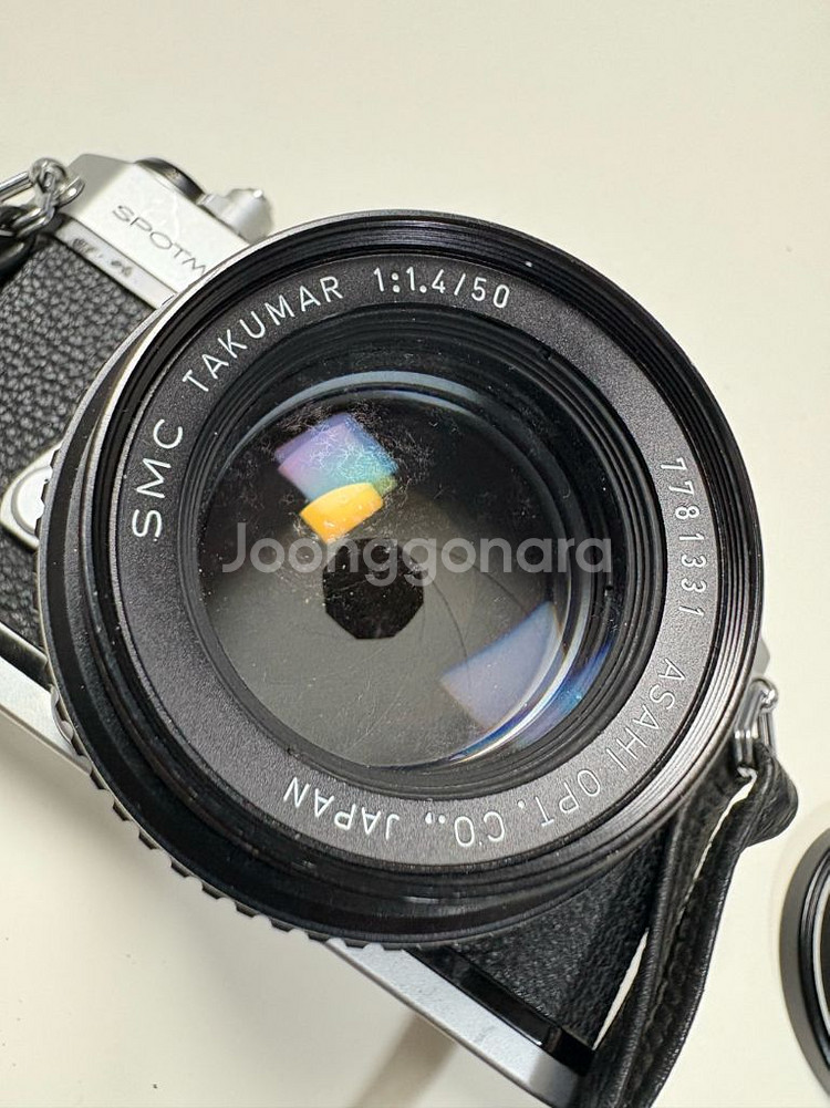 펜탁스 스폿매틱 F 필름카메라 와 렌즈 판매 합니다.--4
