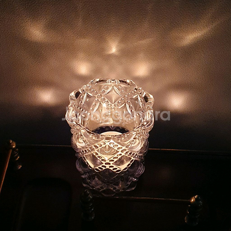 빈티지 보라 그라데이션 캔들 보티브--2