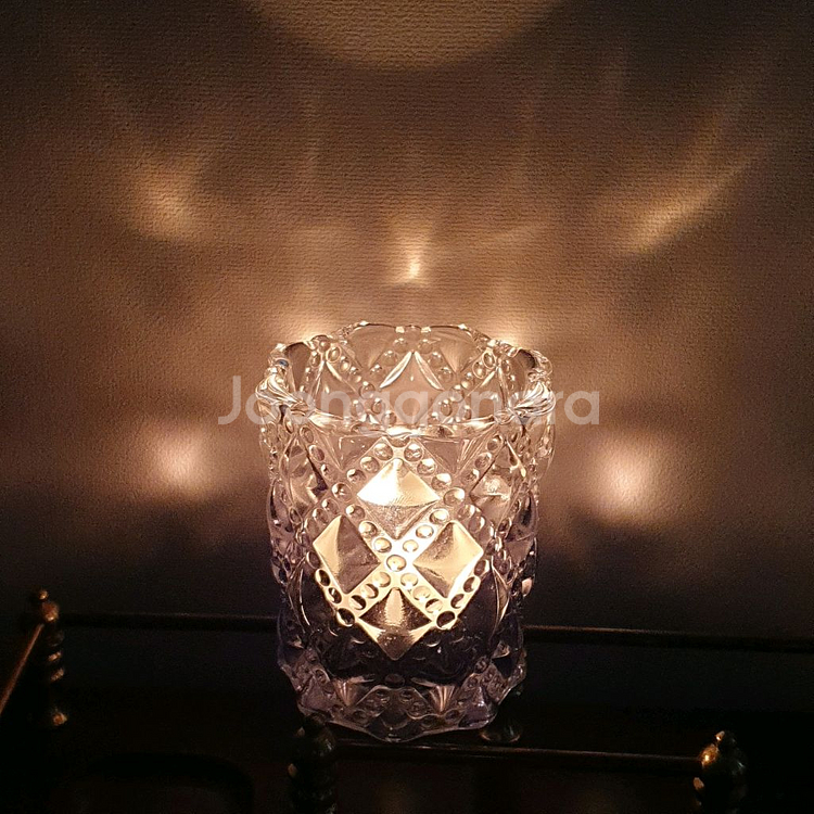 빈티지 보라 그라데이션 캔들 보티브--3