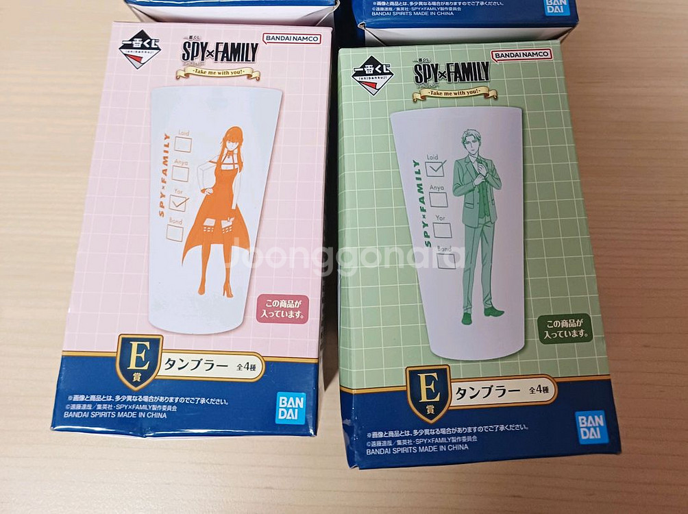 스파이패밀리 요르 로이드 쿠지 컵 2개 일괄--0