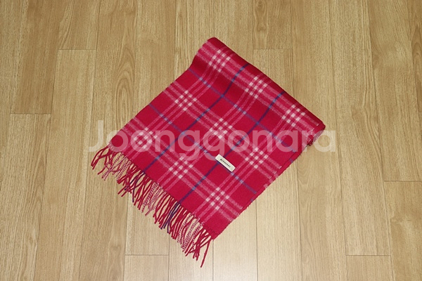 (머플러) 807. 버버리/핫핑크 캐시미어체크머플러--0