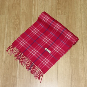 (머플러) 807. 버버리/핫핑크 캐시미어체크머플러
