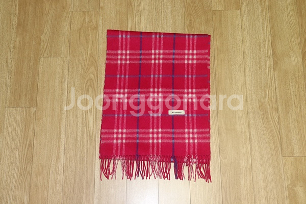 (머플러) 807. 버버리/핫핑크 캐시미어체크머플러--2