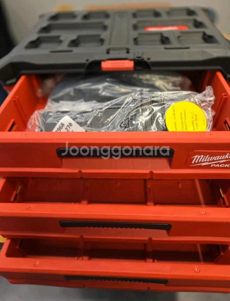 (새상품)밀워키 팩아웃 3단 서랍장 48-22-8443--2