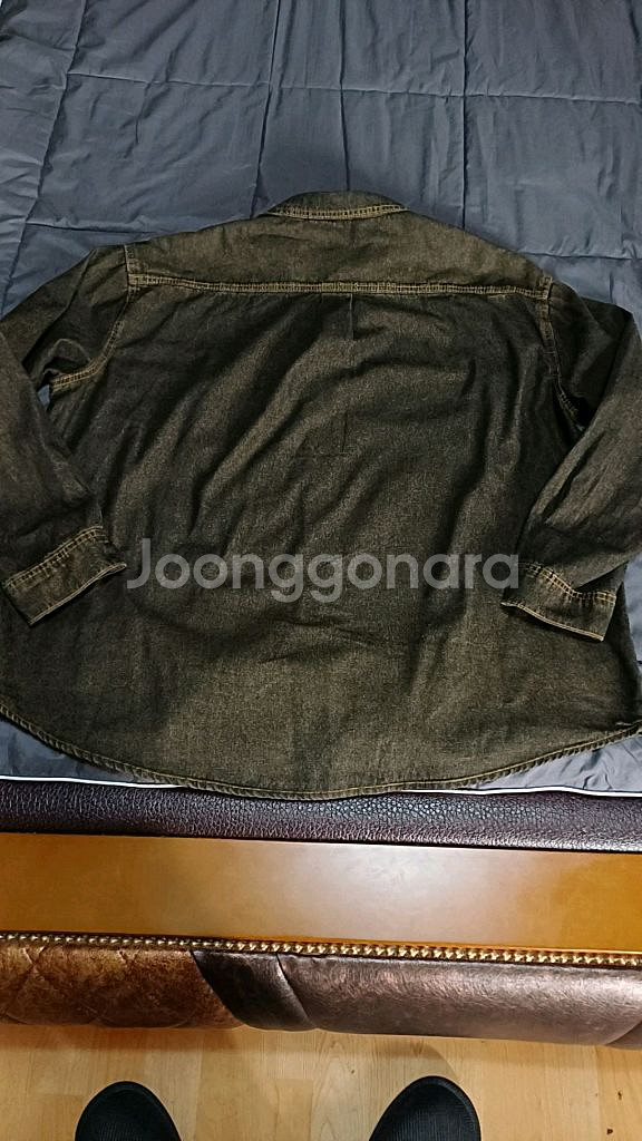 트릴리온 오버핏데님남방 L 가슴70 기장77--3