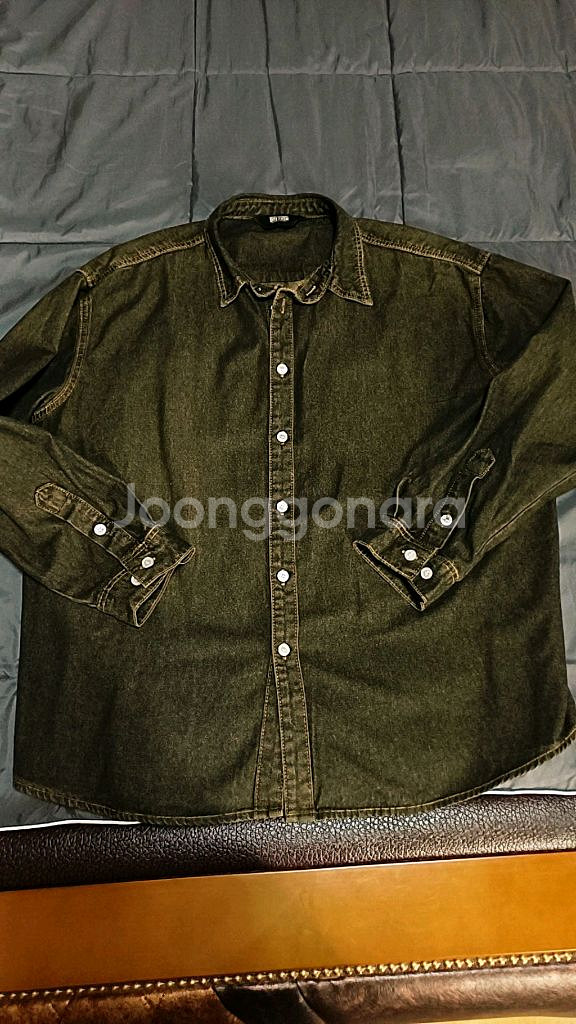트릴리온 오버핏데님남방 L 가슴70 기장77--0