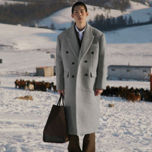 STU Dart Pocket Double Coat Grey 더블코트