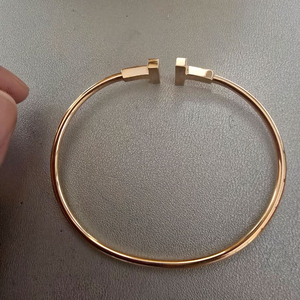18k핑크골드 오픈뱅글팔찌