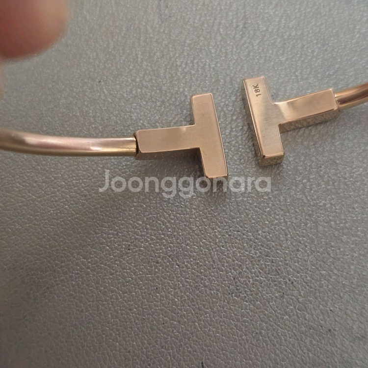 18k핑크골드 오픈뱅글팔찌--6