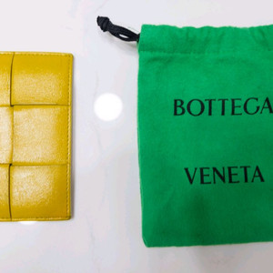 보테가베네타 옐로우 램스킨 카드지갑