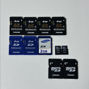 sd카드 팝니다 2,4 토시바,삼성