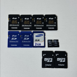 sd카드 팝니다 2,4 토시바,삼성