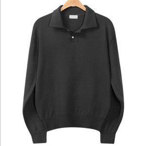 남자 어깨넓어보이는 오버핏 니트 카라티 (100~110)