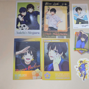 일괄)블루록 바치라 메구루 지류 포카 스티커 일괄 판매